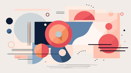 Obraz premium Concept vector illustration of presentation background.