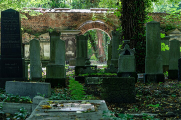 Jewish cemetery in Katowice, Kozielska 16, July 2023