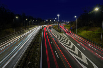 Highway A4 in Katowice 2024 - obrazy, fototapety, plakaty