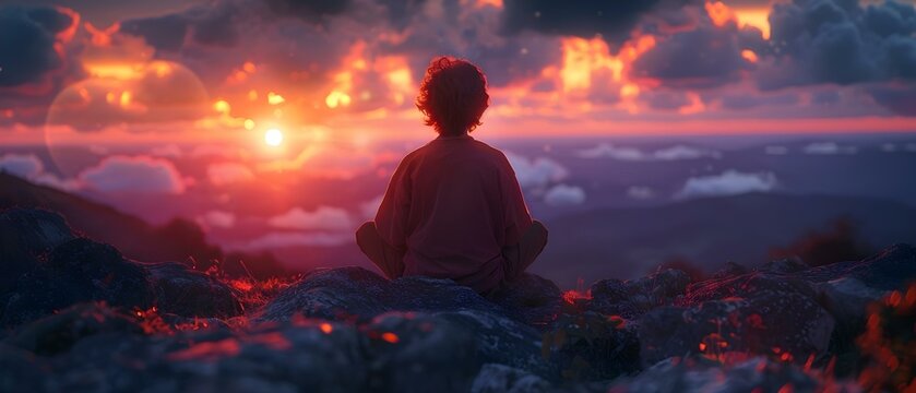 Awakening Starseeds: Celestial Images Inspiring Spiritual Enlightenment. Concept Spiritual Awakening, Celestial Connections, Starseed Empowerment, Enlightened Photography