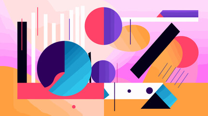 Concept vector illustration of presentation background.