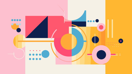 Obraz premium Concept vector illustration of presentation background.