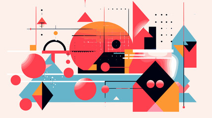 Concept vector illustration of presentation background.