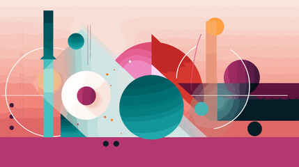 Obraz premium Concept vector illustration of presentation background.