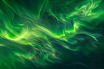 A closeup view of a green and black background with a swirly pattern