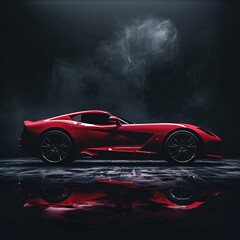 red sports car,generative ai