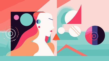 Concept vector illustration of presentation background.