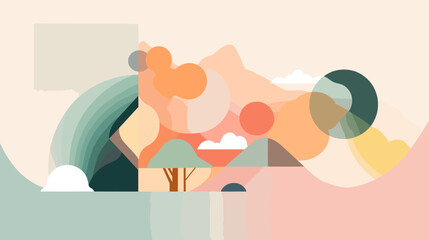 Concept vector illustration of presentation background.