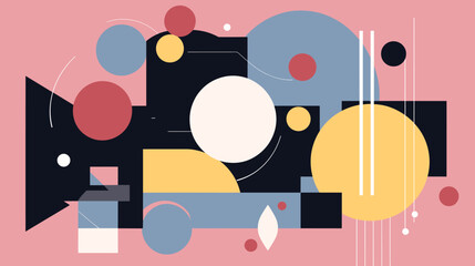 Obraz premium Concept vector illustration of presentation background.