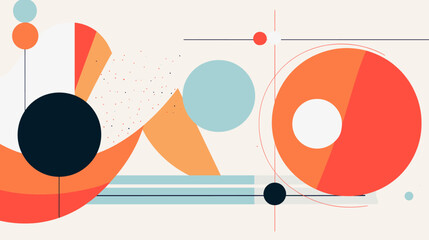 Obraz premium Concept vector illustration of presentation background.