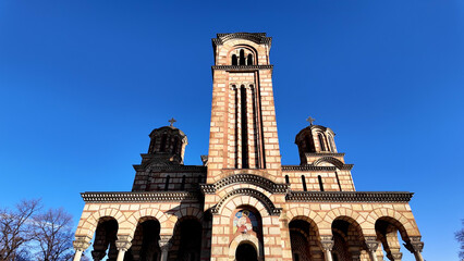 St. Marko church, one of the most famous landmarks in Belgrade, Serbia.