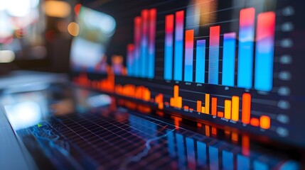 Dynamic Financial Data Dashboard Displaying Real time Market Analytics and Trends