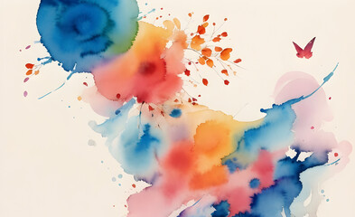 Abstract vibrant paint art natural background 