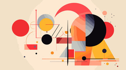 Obraz premium Concept vector illustration of presentation background.