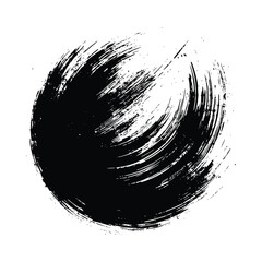Grunge Black brush stroke isolated on background. Paint brush stroke vector for ink paint, grunge design element, watercolor design, dirty texture. Trendy brush stroke, vector illustration