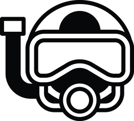 Fototapeta premium a diving mask with a black hose attached to it
