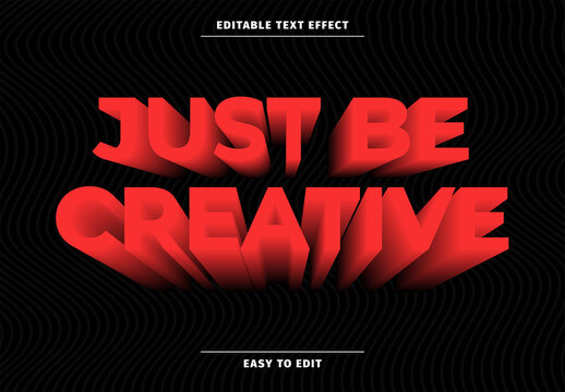3d Creative Text Effect