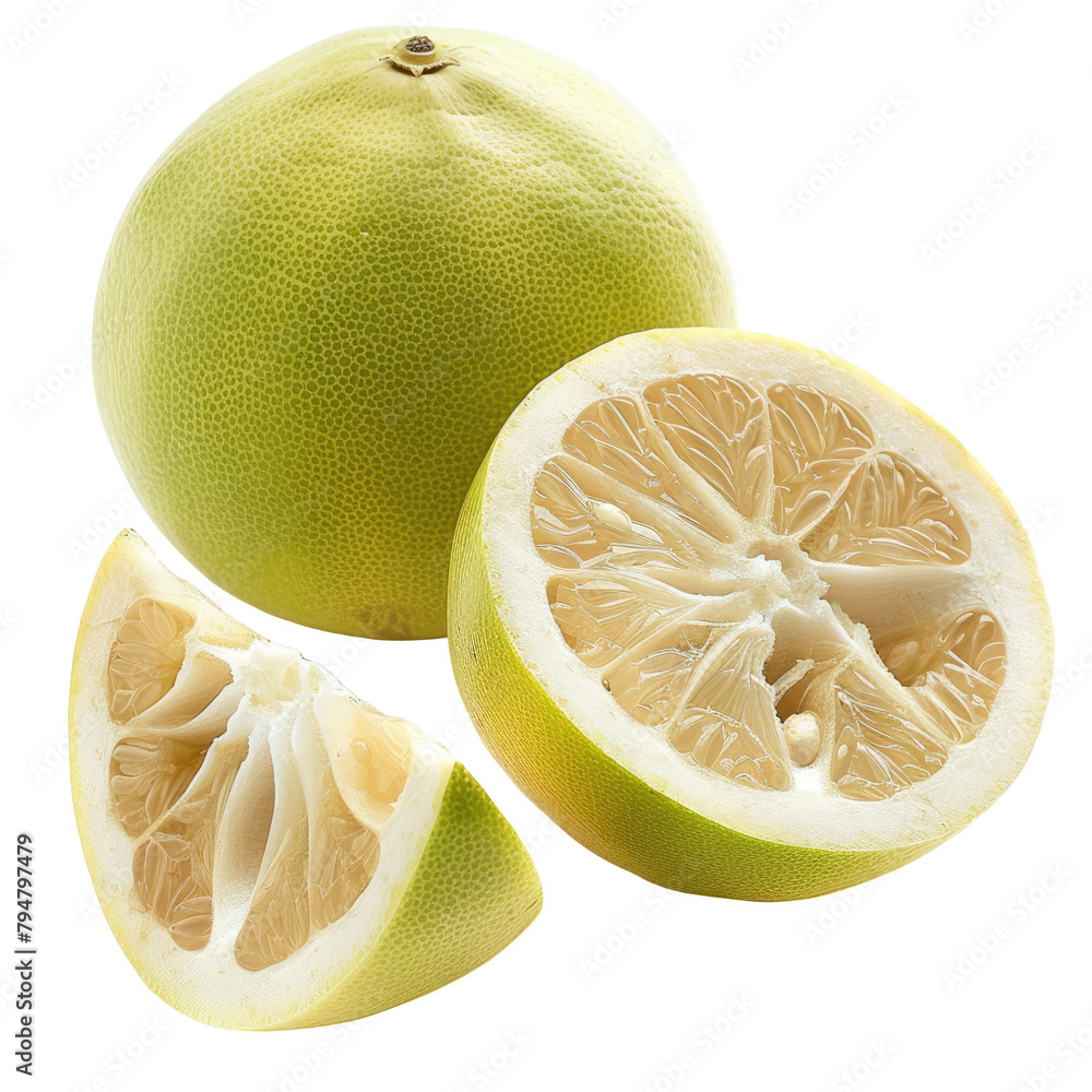 Poster a high resolution photo featuring a pomelo background with full depth of field and isolated on trans