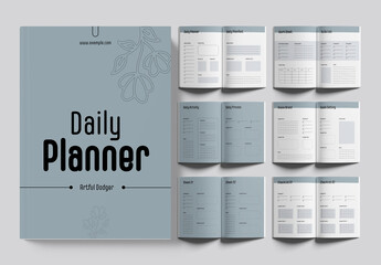 Daily Planner Design Layout - obrazy, fototapety, plakaty