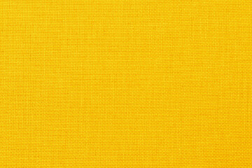 Yellow fabric cloth texture background, seamless pattern of natural textile.