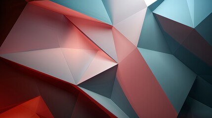 Fototapeta premium Harmonious Triangles in a Minimalist Abstract Ensemble
