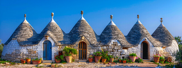 Alberobellos Traditional Trulli Houses, Unique Architecture in Puglia, Italy