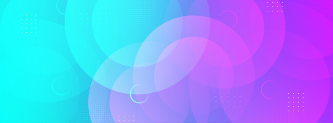 Blue and purple circle shape backgrond. Memphis, abstract background. Vector eps 10