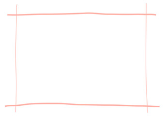 Obraz premium ピンクの手描きの格子フレーム背景