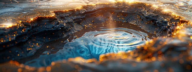 Geothermal resource map, exploration areas, digital display. Hyperdetailed. Photorealistic. HD. super detailed