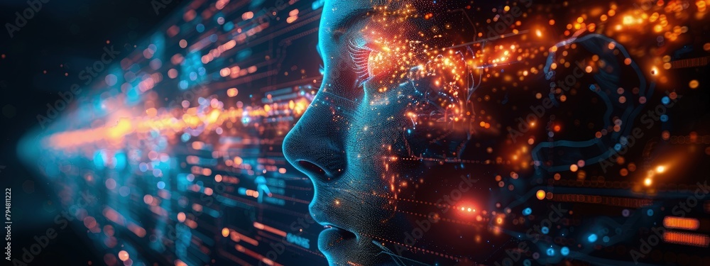 Poster neural network predicting weather patterns, meteorological office, vibrant screens. hyperdetailed. p