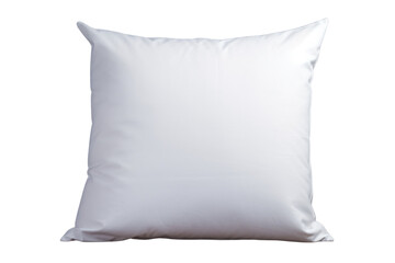 Blank pillow isolated on white background. Empty cushion for your design