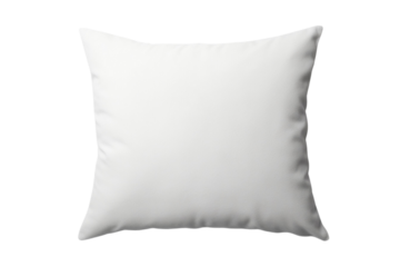 Blank pillow isolated on white background. Empty cushion for your design