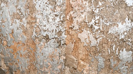 Texture of Cork Background with Metallic Silver Design