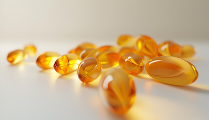 Vitamin pills or capsules background.