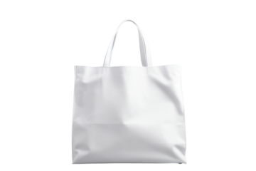 Tote bag fabric cloth shopping sack mockup isolated on white background