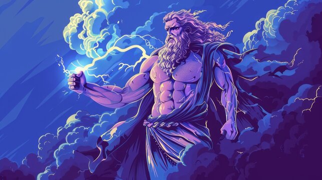 Zeus the sky and thunder god in ancient Greek religion and mythology, who rules as king of the gods on Mount Olympus. His name is cognate with the first syllable of his Roman equivalent Jupiter