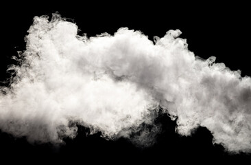 Smoke isolated on black background - 794836856