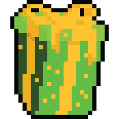 Pixel art cartoon gift gift box icon