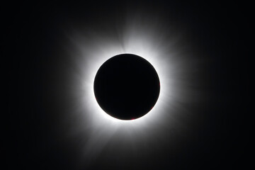 Total eclipse of the Sun. April 8, 2024.