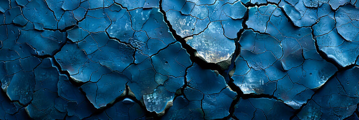 Earths parched patterns, a stark reminder of natures delicate balance and beauty - obrazy, fototapety, plakaty