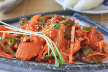 fresh seafood on a plate