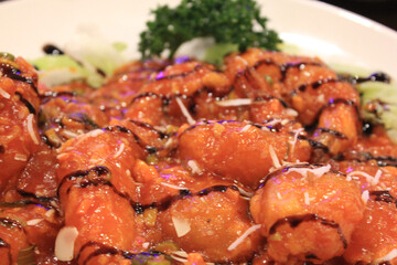 fried shrimp on a plate