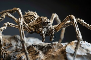 the secrets within the skeletal framework of a tarantula, a marvel in arachnid design.