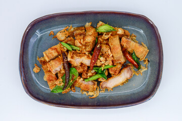Fried Pork Belly with Fish Sauce