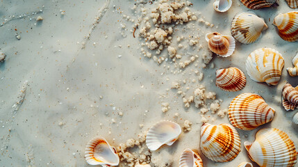 seashells on the beach,generative ai
