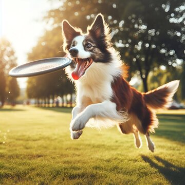 border collie playing