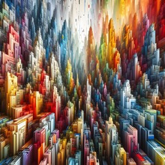 Vibrant Architectural Marvels Exploring Abstract Colorful Buildings