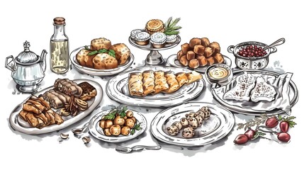 Delectable Feast of Eid al Adha Discover the Mouthwatering Spread of Traditional Middle Eastern Dishes from Aromatic Biryani to Decadent Baklava and