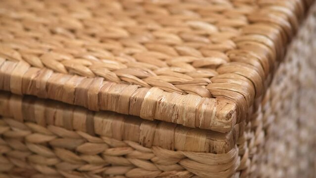 A woman hand opens a closet box close-up. Closet sash and a female hand