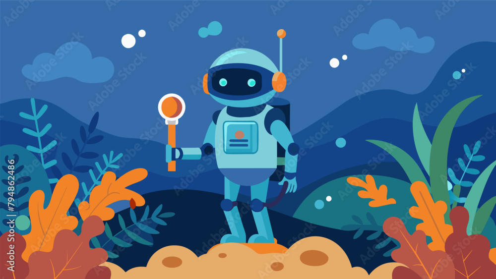 Poster a sensorequipped robot navigates through hardtoreach coral reefs collecting data on their health to 